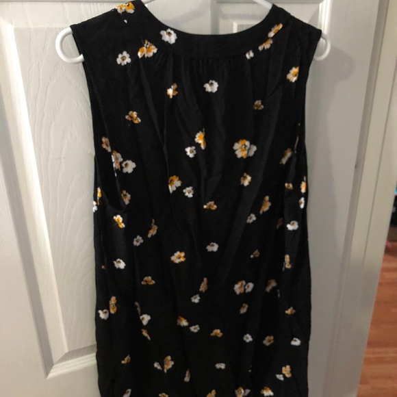 Old Navy Black w/ Orange Flowers Sundress - Picture 2 of 3